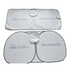 Custom Design White Tyvek Foldable Car Windscreen Car Sunshade Tyvek