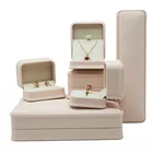 Custom jewelry ring packaging bracelet draw pendant boxes travel jewelry gift