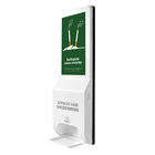 21.5 inch Android digital signage with Auto hand sanitizers dispenser LCD advertising player