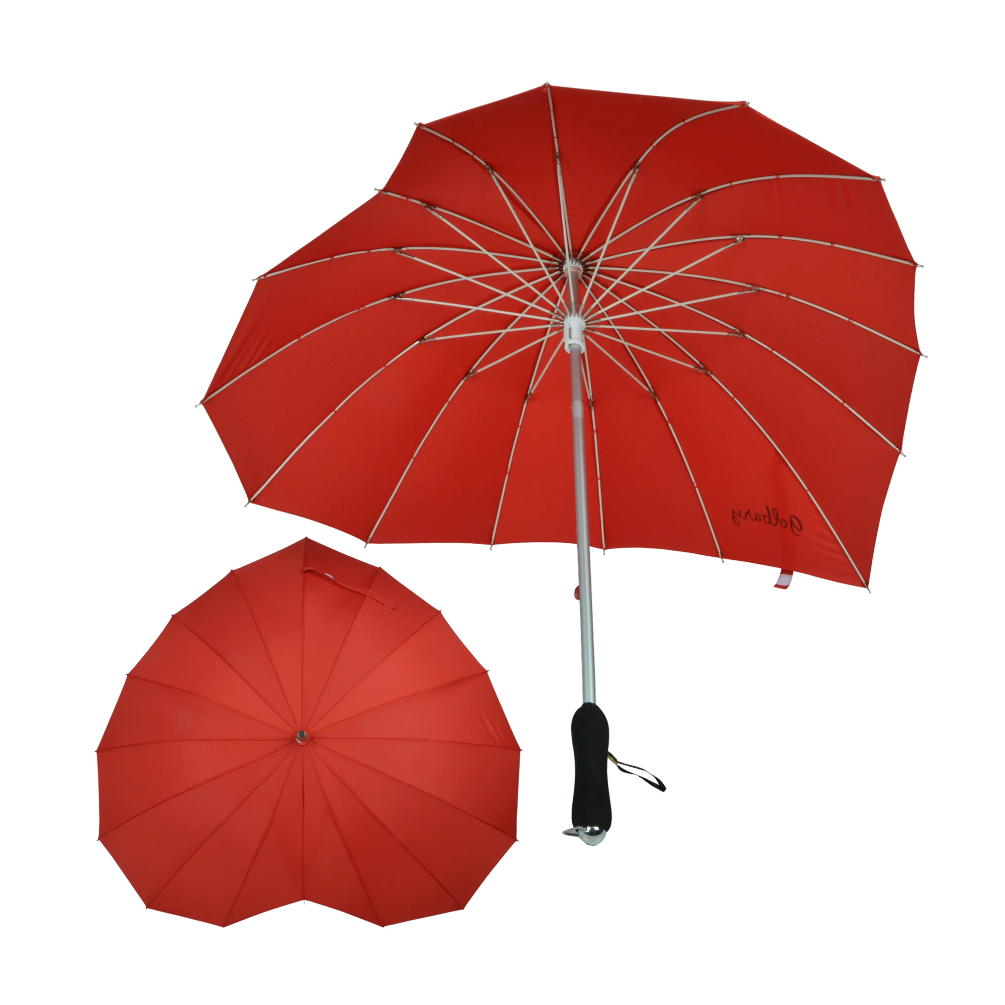 heart shaped wedding umbrella