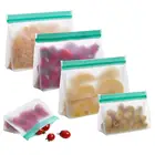 BPA Free Leakproof Reusable Peva Storage Bag Airtight freezer Bags Snack Baggies