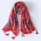 Fancy summer stole long soft scarf lady wrap shawl pashmina scarf african head scarf