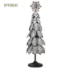 Table Table IVYDECO Metal Christmas Tree Artificial With Snowflake For Christmas Table Decorations