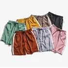 Wholesale 100% Polyester Interlock Fabric Shorts Women Fashion Short Joggers Streetwear Girl Stripe Elastic Shorts