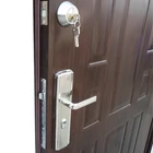 Water resistant entry cheap wrought iron single leaf modern copper clad front door design
