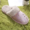 cheap ladies flat mules bling furry slippers for women winter shoes