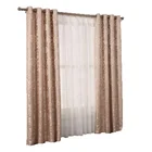 Yongshun double layer jacquard blackout flower style hotel turkish antique window curtains