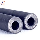 Thick flexible stainless steel wire braided high pressure pipe hydraulic oil rubber hose