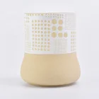 Elegant glazed tealight candle holder home decoration