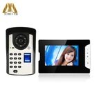 7 inch color video door phone good quality apartment video door phone intercom system door access control system