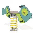 Fashion custom design animal shape kindergarten playground part kids spring riders