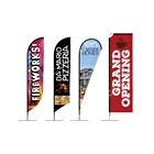 Cheap Custom Printing Polyester Outdoor Teardrop Advertising Beach Flag Banner