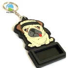 Custom Musical Electric Guitar Shaped Rubber Soft PVC Keychain