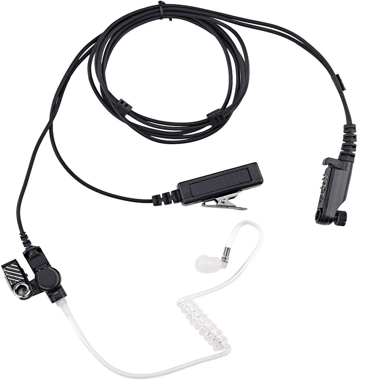 Kac A Hp Black Earpiece With Acoustic Tube And Detachable In Line