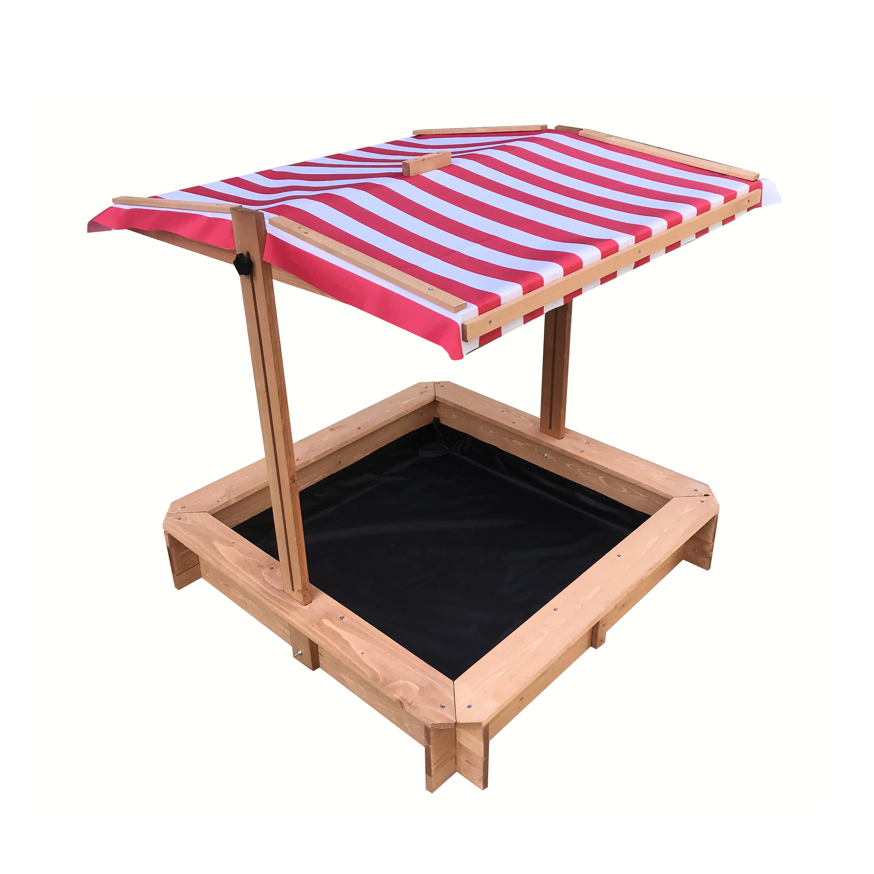 kids wooden sandpit