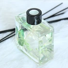 Perfume Reeds Aroma Diffuser with Rattan Sticks Aromatherapy Glass Bottles Preserved Flower home decor