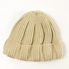 OEM small MOQ fashion winter knit hat custom your own logo
