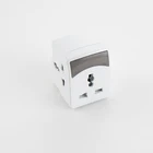 World wide Internation 13a to 3 pin Uk Plug Power Adaptor Universal Travel Adapter with 2 usb