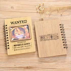 Free Design Custom Logo Journal Wood Cover Notebook Cartoon Cute A5 Daily Planner Classmate Diary