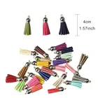 Hot Sale Colorful Cheap Small Leather 38mm Suede Tassels Fringe for Keychain DIY