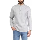 Men's Clothing Long Sleeve Black Kurta Designs For Men