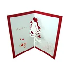 Wholesale Cheap Hot Sale Luxury Corrugated Custom Logo Printed Folding Paper Blessing gift Card