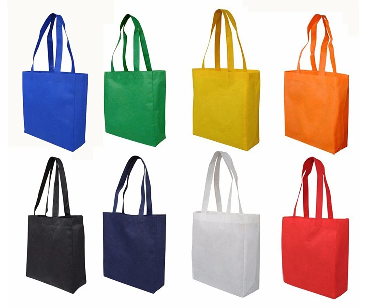 logo recycled pp non woven foldable shopping tote bag wholesale