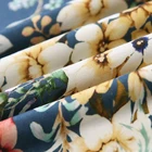 China 100% silk print jacquard knitted fabric with flower