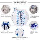 ホット販売大人 TPU/PVC ブルボディゾーブバンパーボールスーツインフレータブルバブルサッカーサッカーボール着色されたドット