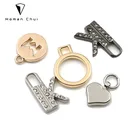Custom High Grade Bag Decorative Letter Logo Metal Label for Handbag