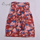 Fashion design printed 100% viscose sleeves dress blouses for women