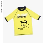 Children Boy Swimwear Tops Swim Short Sleeve Baby Kids Swimsuit