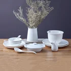 Dinner plate ceramic bowl custom decal painting cup orient chinese banquet restaurant sets porcelain tableware dinnerware