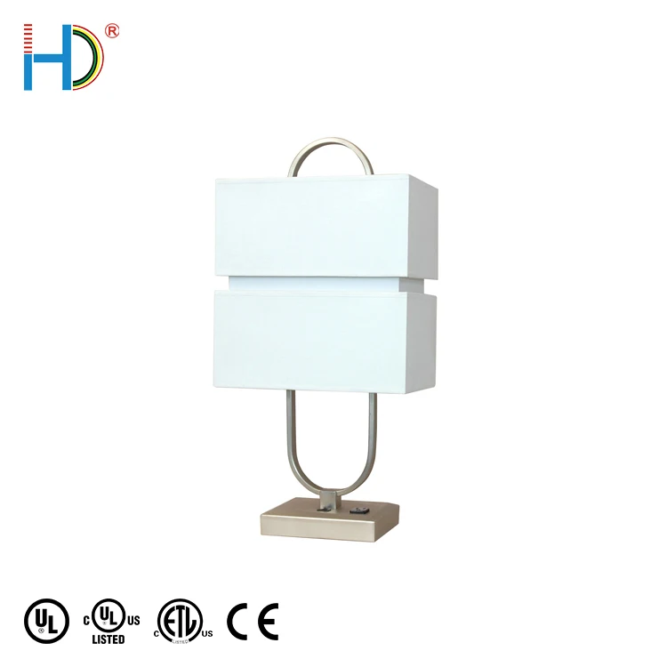 Zhongshan Lighting Modern Nickel Metal Table Lamps For Home Decorative