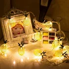 Lights String Led Light Hot Selling Warm White 15ft 20 Battery Operated LED Pineapple Fairy String Lights