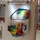 Car wrapping vinyl for car door advertisement