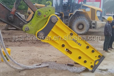 MSB SAGA 250HS Hydraulic Breaker Rock Hammer for 19-26 Ton Excavator with 140mm Rod Diameter and 12 Months Warranty