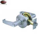HYLAND OEM 3431 SS ET Heavy-duty North American Style Tubular Lever Door Handle Lock with Brass Cylinder