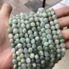 Natural Myanmar Burma Green Emerald Jadeite Loose Round Irregular Chip Nugget Beads Strand Jade