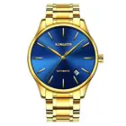 Custom Made Brand Your Own Slim Gold Quartz Wristwatches Men Stainless Steel Sapphire Logo Watches