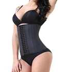 New lingerie size xxxxxxl 25 Steel Boned Waist Shaper 3 Big Hooks Corset Tummy Slimming Latex Sport Waist Trainer
