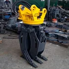 jcb Excavator Rotating Grapple Hydraulic Grabble