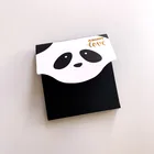Promotion Black Memo Sticky Note Pad With Gold Stamping Logo