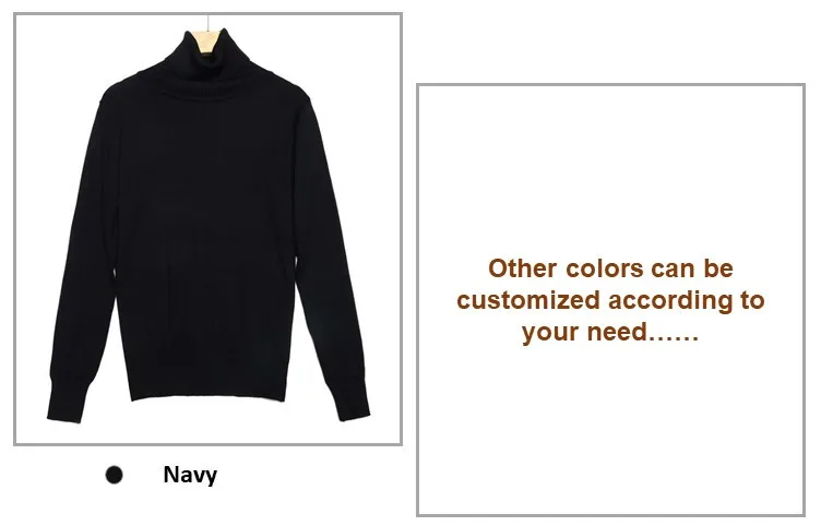 Amazon Hot Sale Long Sleeve Pullover Basic Blank Womens Turtleneck Sweater