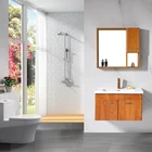 Chinese manufacturing anti-rust aluminum modern wash basin mirror cabinet with sink