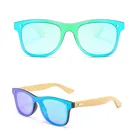 DLK1581 Bamboo wood glasses Sunglasses with classic color film for men and women