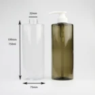 Bottle Of Shampoo Shampoo Clear Transparent 750ml Pet Plastic Bottle Of Hand Sanitizer Shampoo With Pump