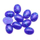 Synthetic Opal Blue Oval Shape 4-6mm lab created Loose Opal Stone