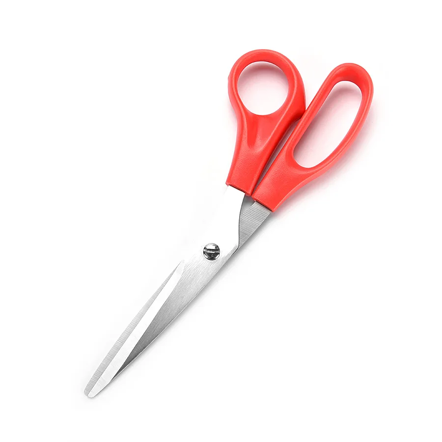 Best Price Household Shears Multi Function Red Plastic Handle Stainless Steel Kitchen Scissors