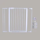 Hangzhou eco-friendly baby gate metal baby safety retractable gate for stairs and doors